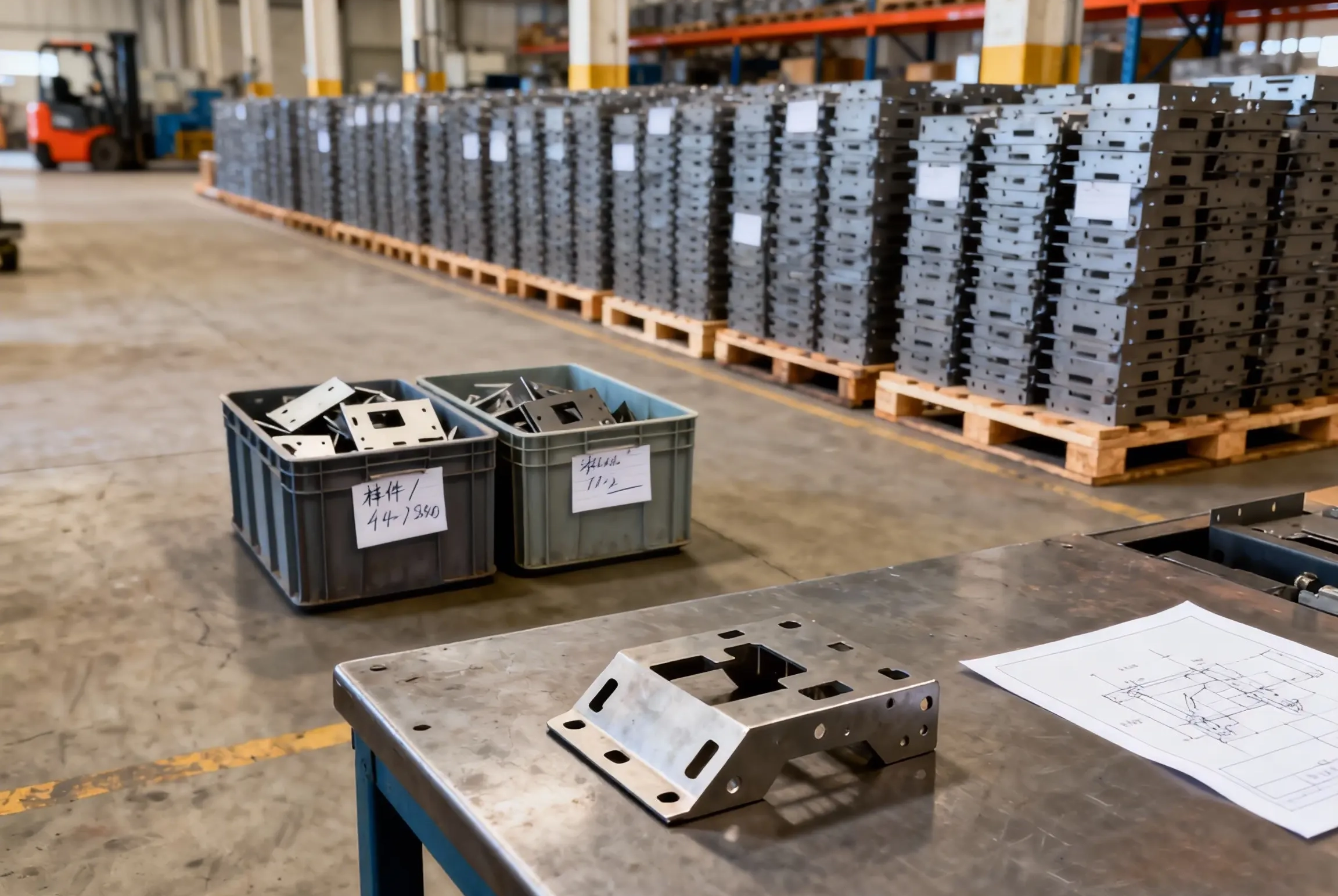 SR MFG's production volume range for laser-cut parts 1 piece →100,000+ pieces