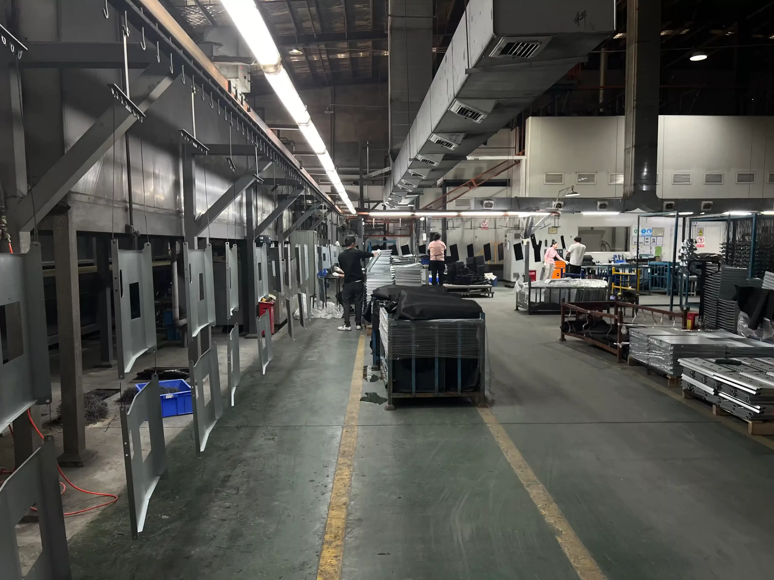 Actual photo of surface treatment workshop