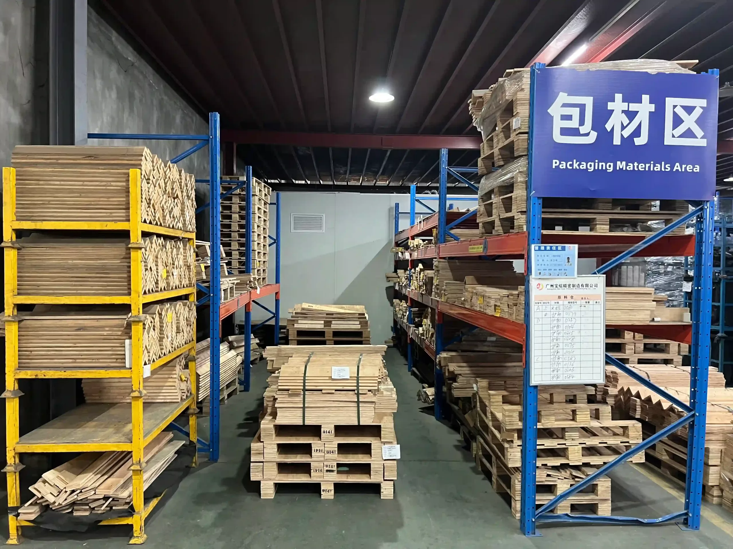Carton and pallet packaging scene