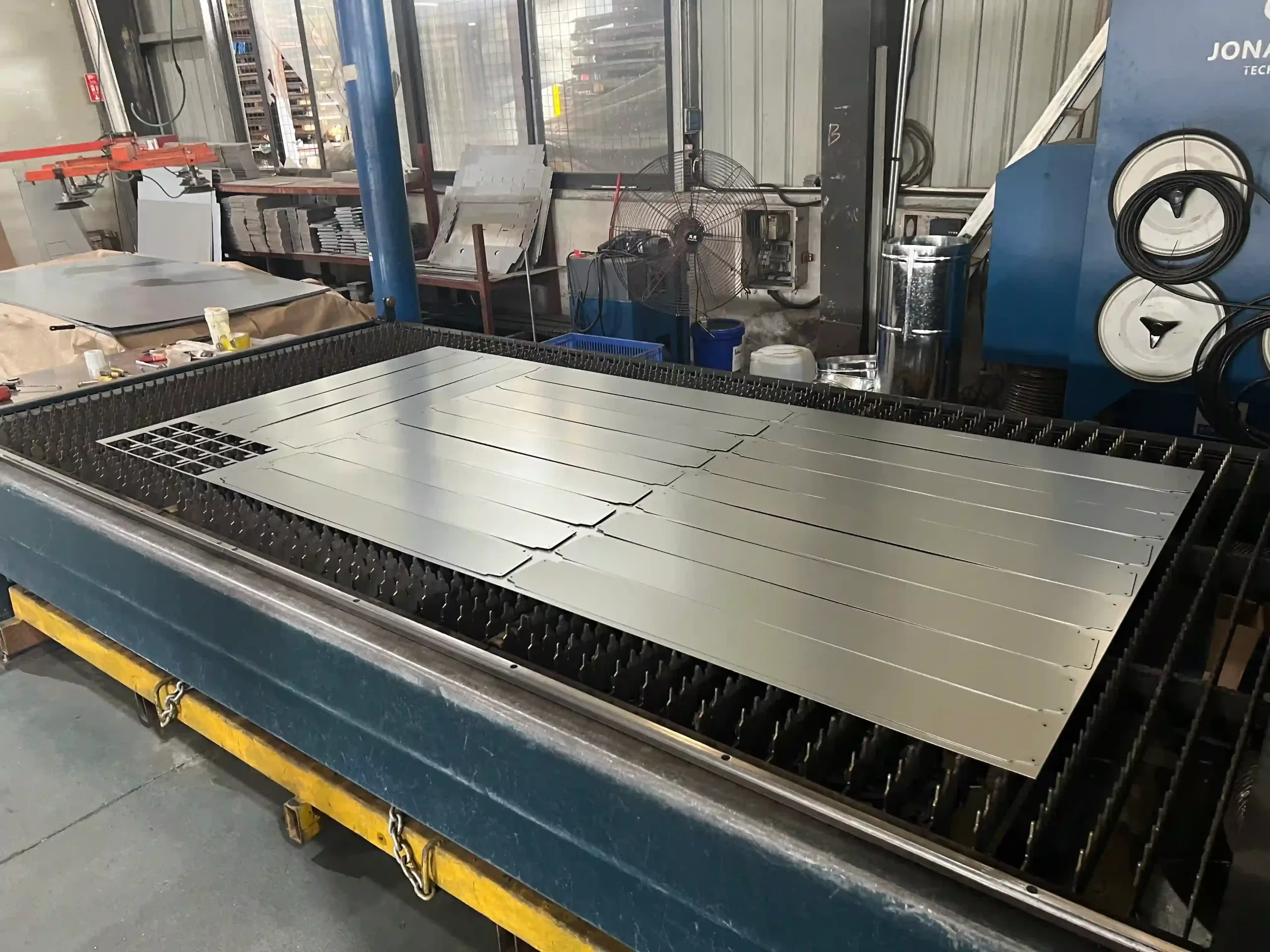 Close-up of finished laser-cut part 1