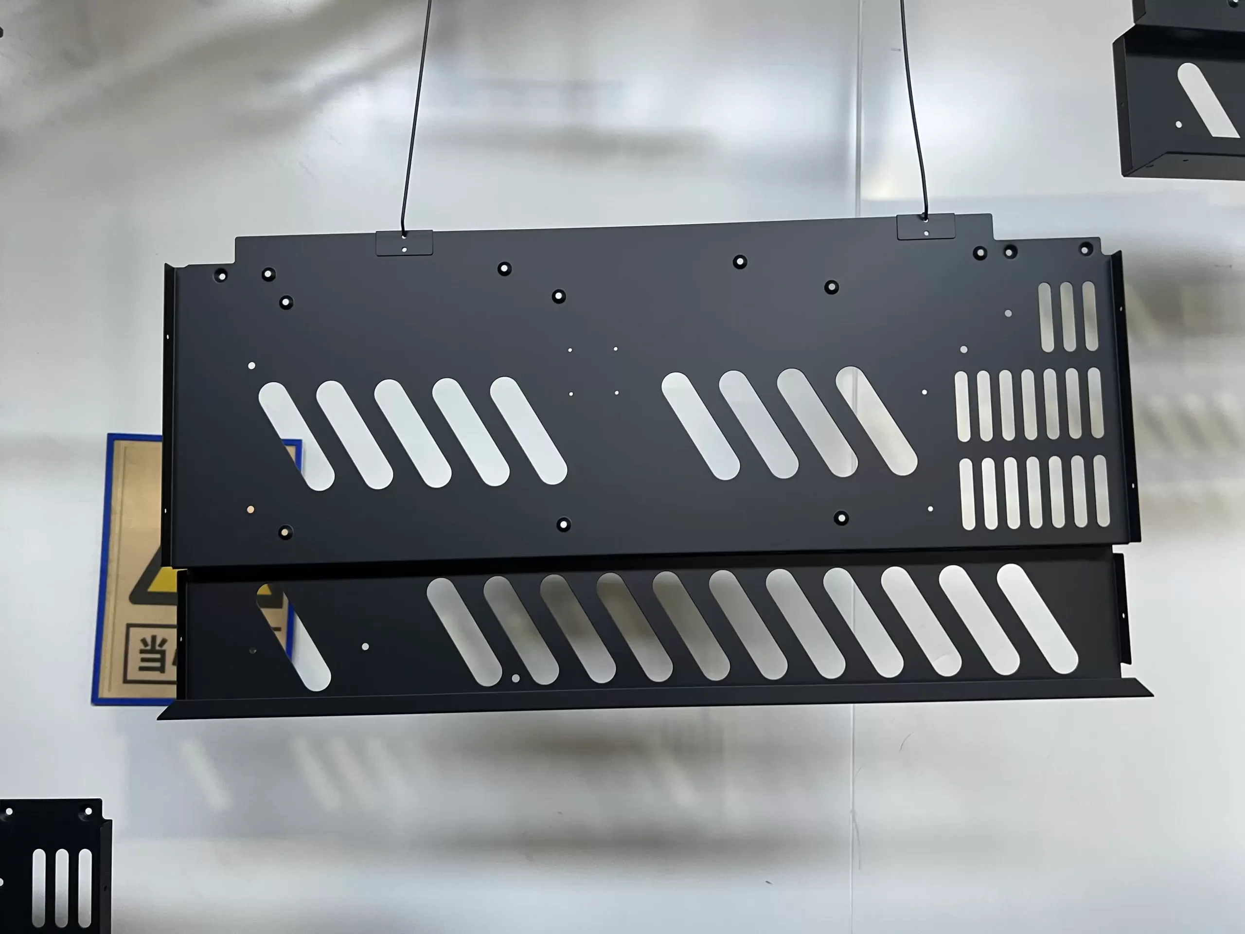 Comparison image before and after powder coating 1