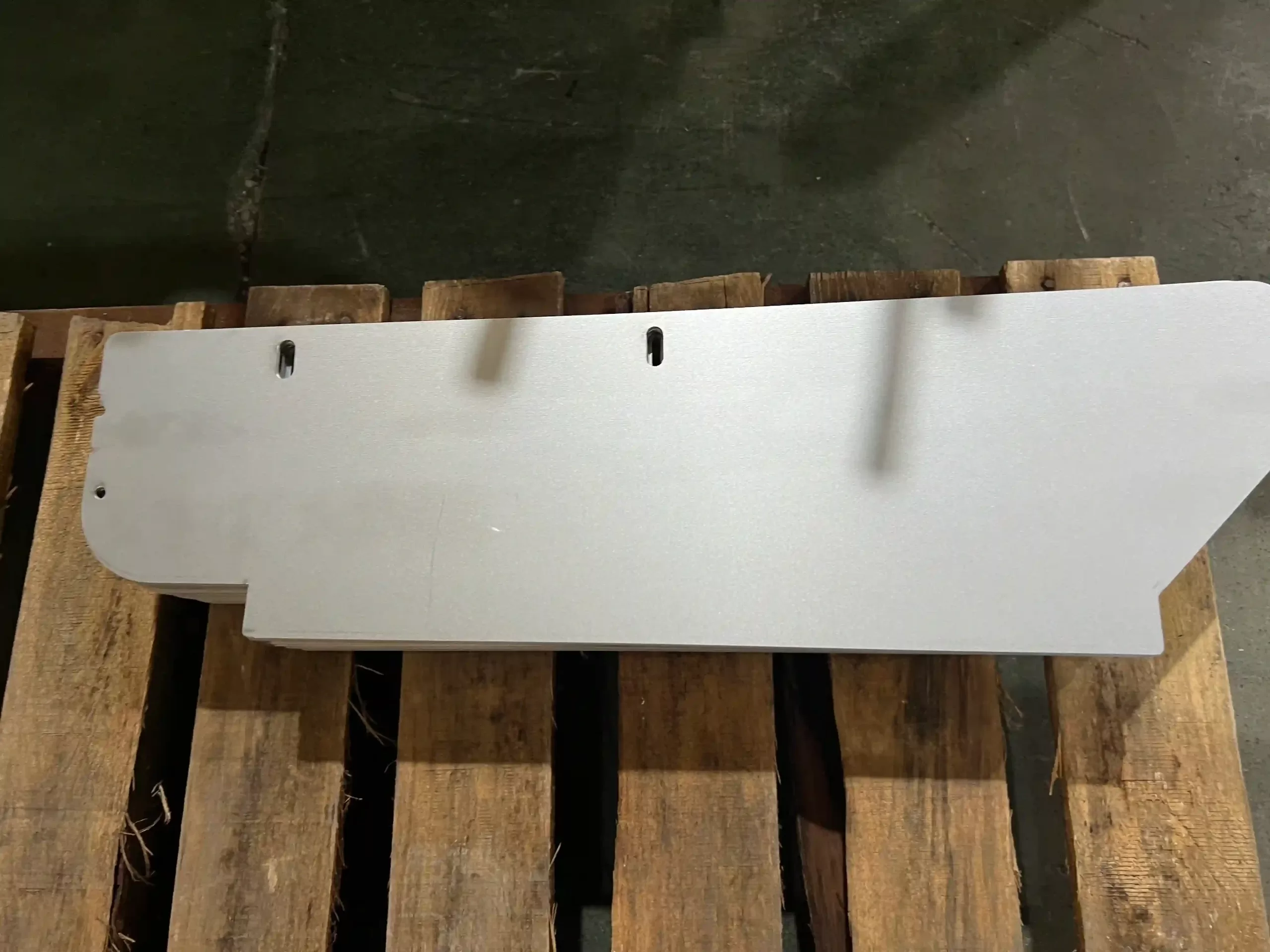 Laser-cut metal component detail