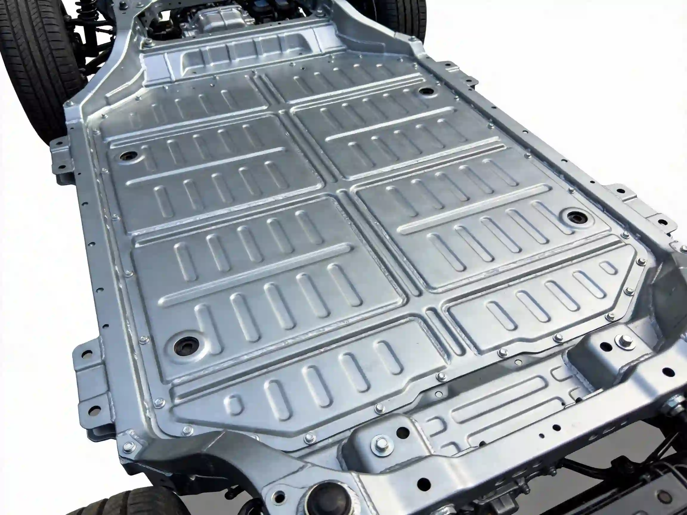 New energy vehicle battery chassis guard plate