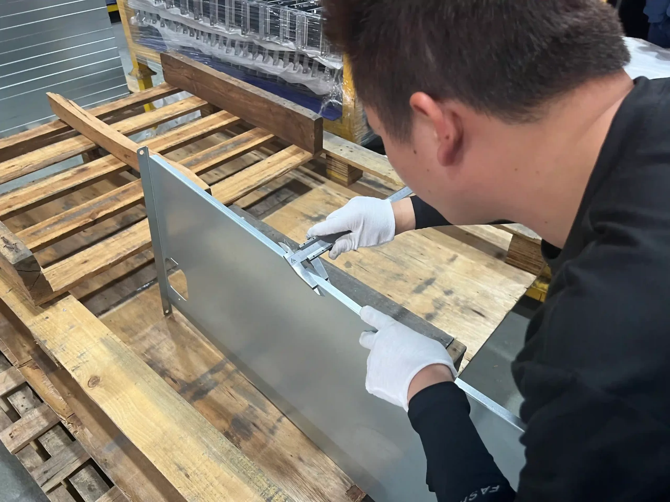 Quality inspection of sheet metal stamping parts