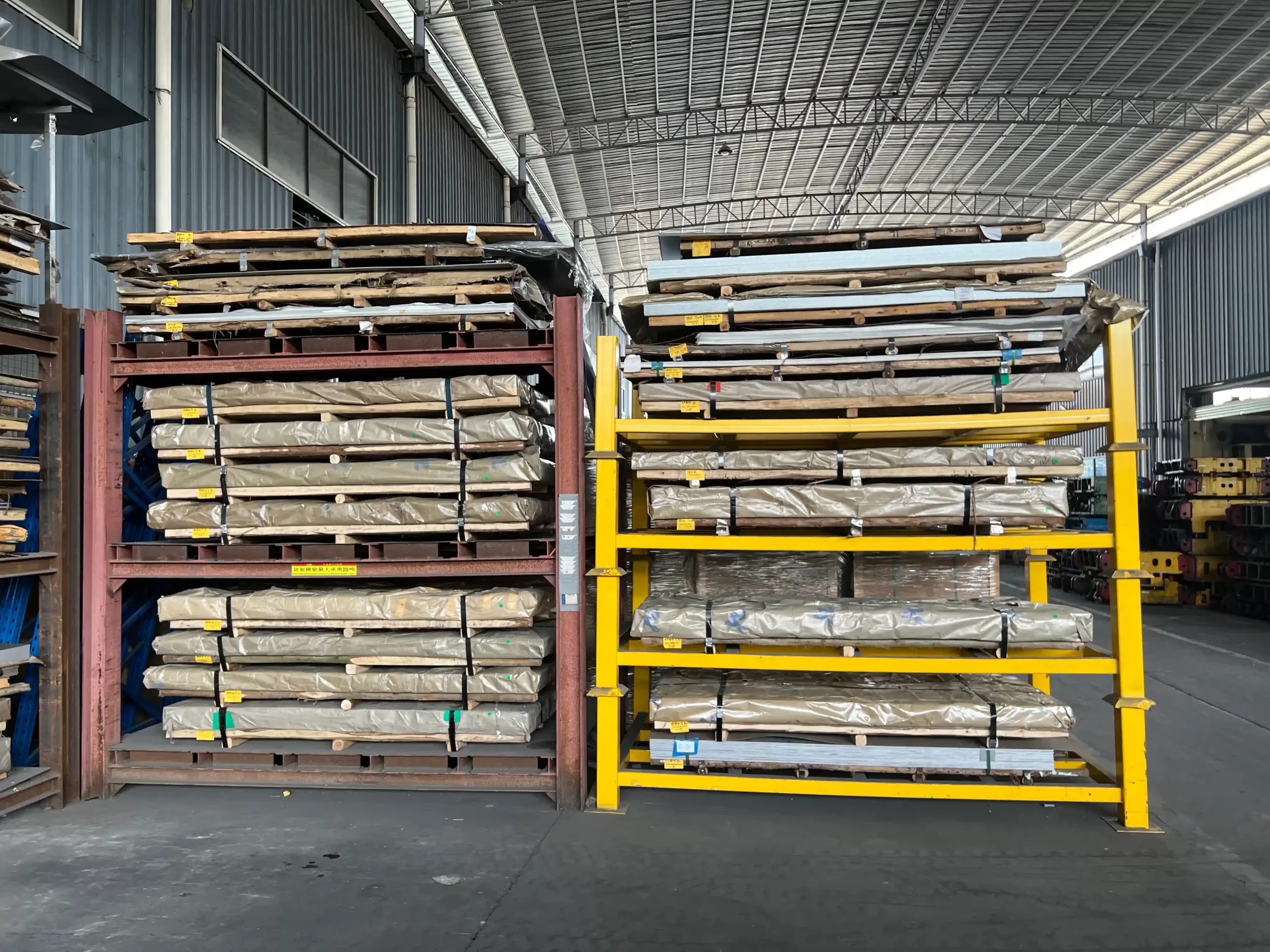 Sheet metal inventory storage area 3