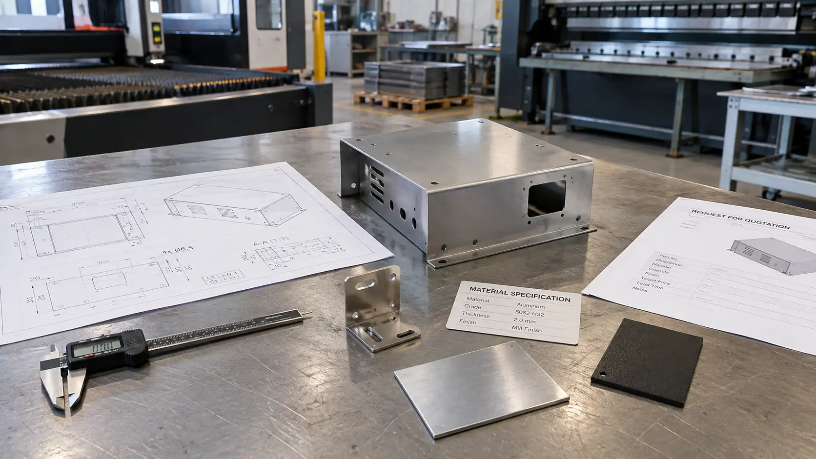 Sheet metal RFQ and sourcing guide for custom metal parts