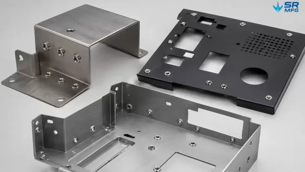 Custom sheet metal parts with installed PEM nuts