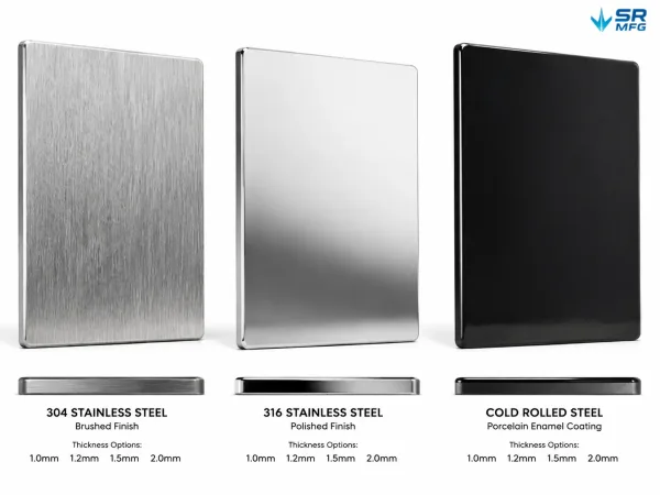 304 316 stainless steel porcelain enamel charcoal grill material comparison