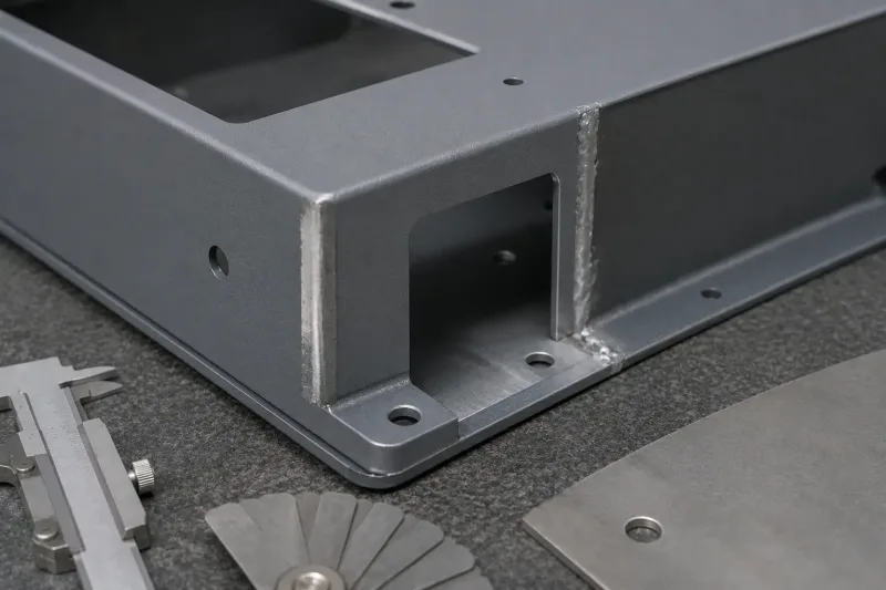 Sheet metal enclosure design details that affect powder coating quality