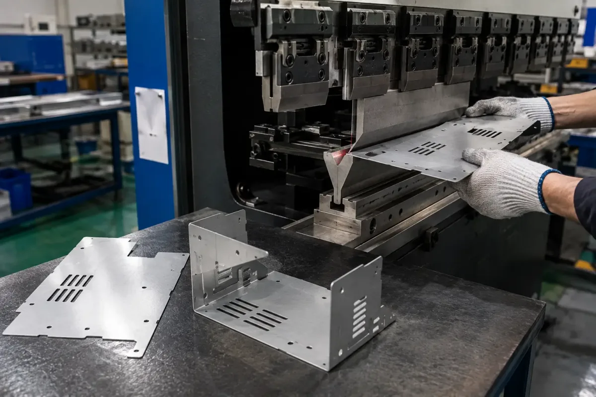 Press brake bending for rapid sheet metal prototype fabrication