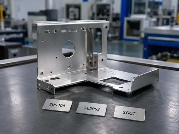 Clean metal bracket after ultrasonic cleaning in industrial workshop