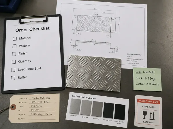 Six-point checklist for ordering checker plate parts