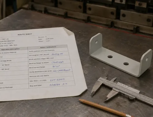 What Is a Route Sheet in Manufacturing? Definition, Contents & Sheet Metal Example