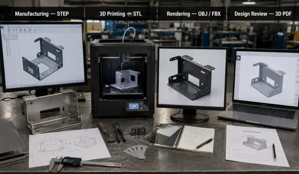 When to use STEP STL and lightweight 3D file formats