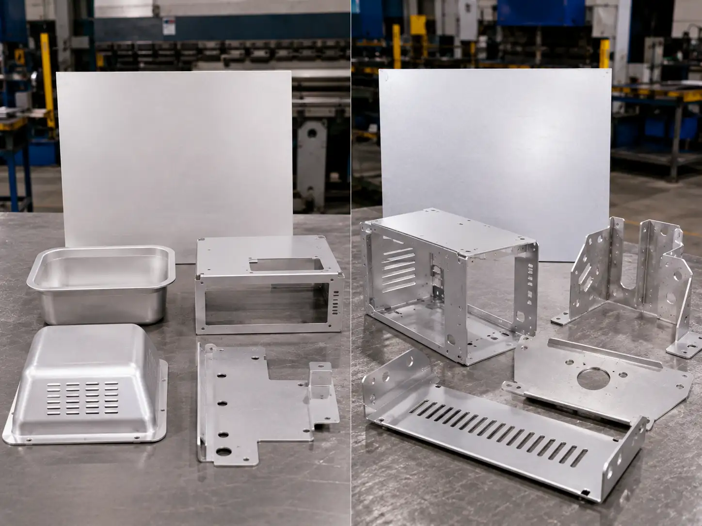 AA3003 vs AA5052 for Sheet Metal Parts Comparison of AA3003 and AA5052 aluminum for formed and structural sheet metal applications