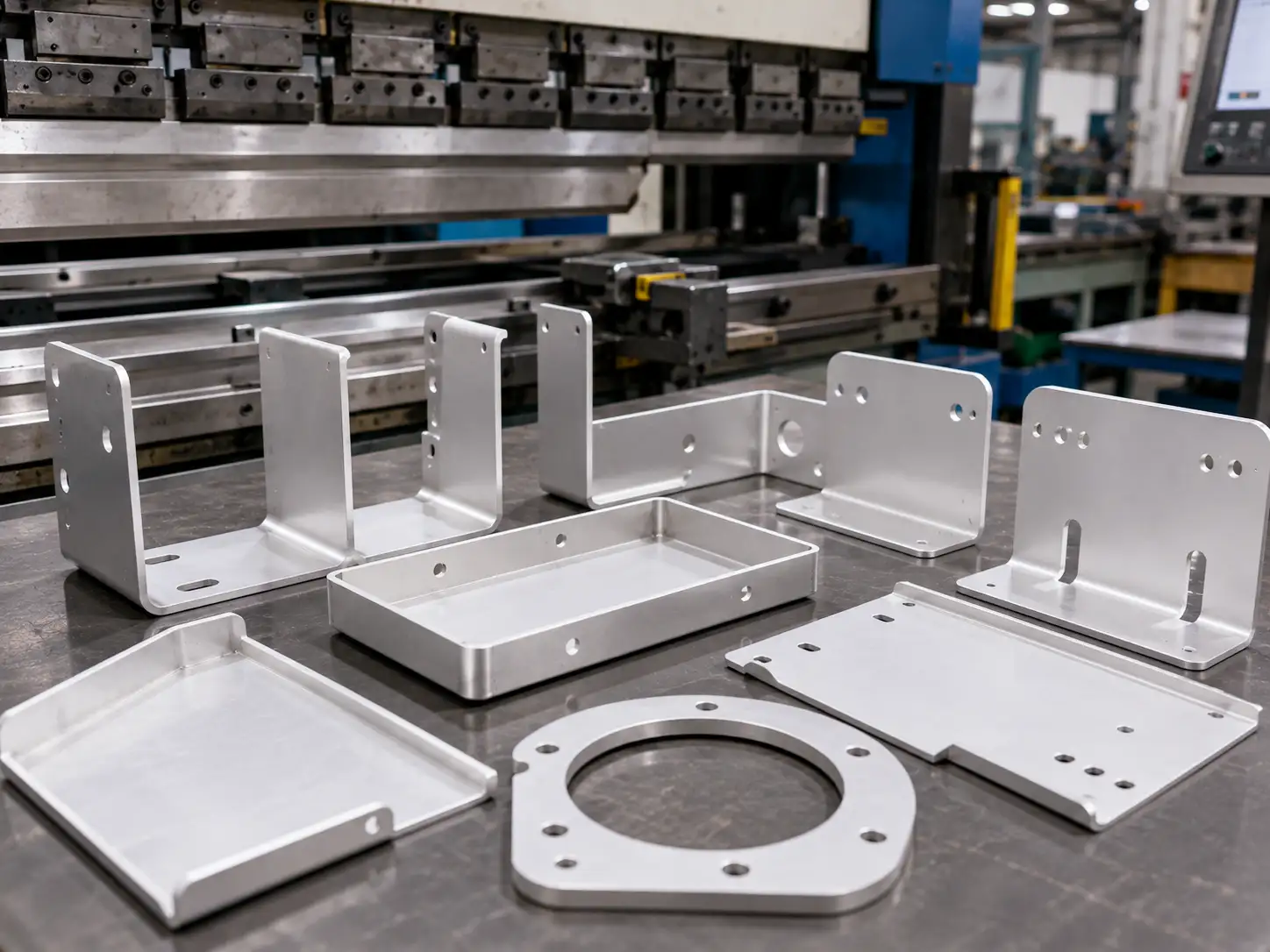 AA 1060 and AA 1100 aluminum sheet parts showing bending and flanging performance
