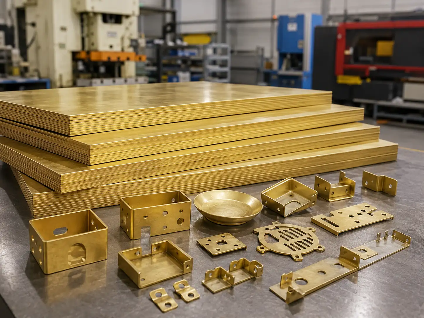 H68 and H70 brass sheet and fabricated parts used in precision sheet metal fabrication