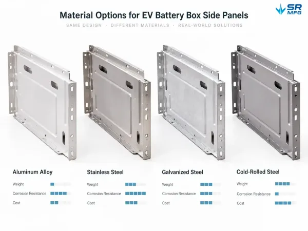 Aluminum stainless steel galvanized steel and cold-rolled steel EV battery box side panels