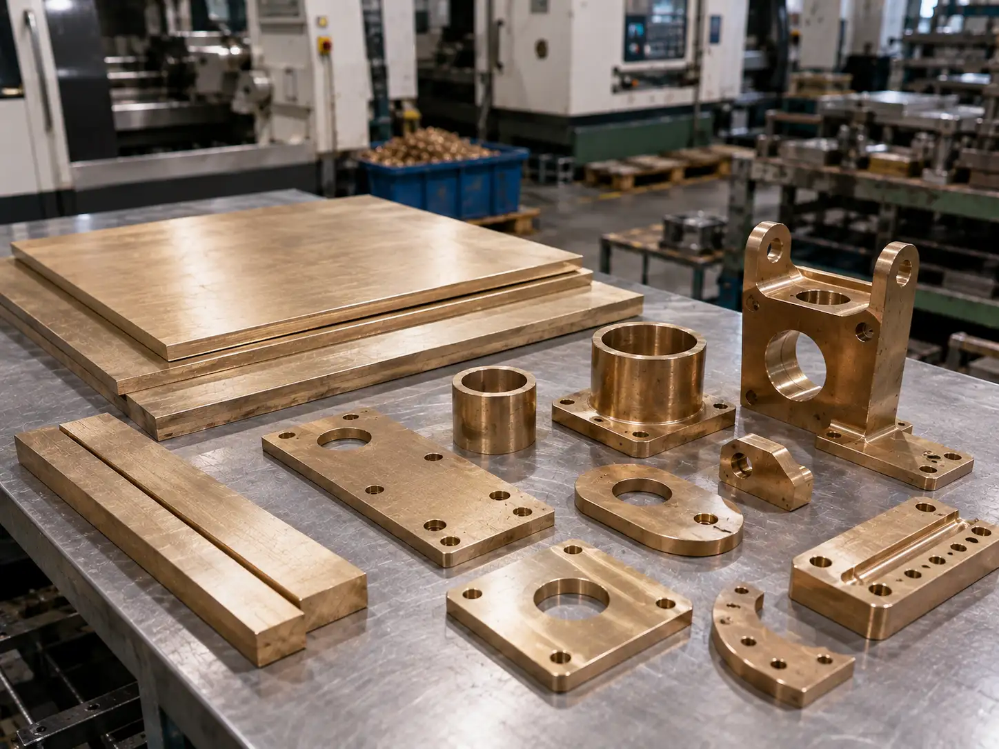 QAl9-4 aluminum bronze material and fabricated parts used for high-strength wear-resistant metal applications