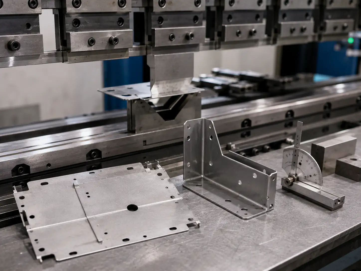 Springback Control in SUS301 Bending Bending process of SUS301 stainless steel showing springback control in sheet metal fabrication