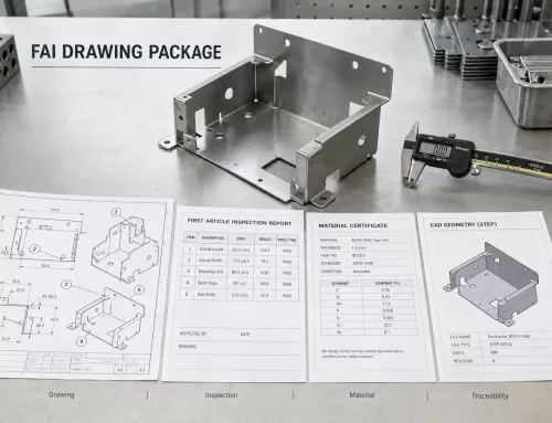 Complete FAI Drawing Package for Sheet Metal Parts: Overseas Supplier Checklist