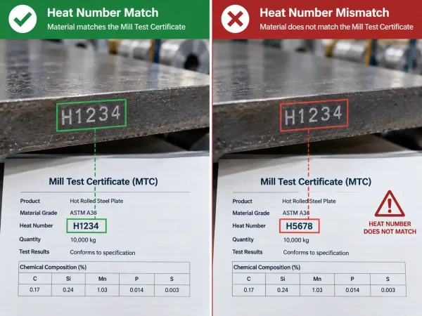 Comparison of correct heat number matching versus incorrect matching consequences