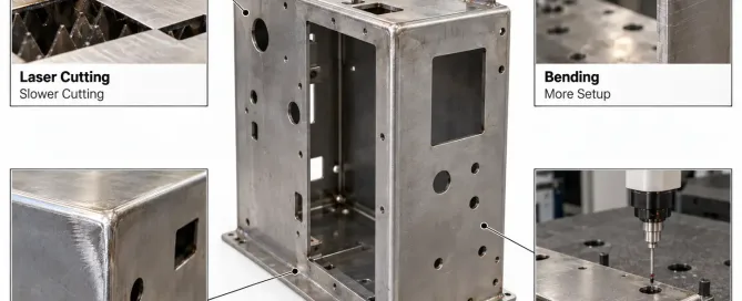 Sheet metal tolerance optimization showing drawing tolerances, fabricated parts and production cost impact