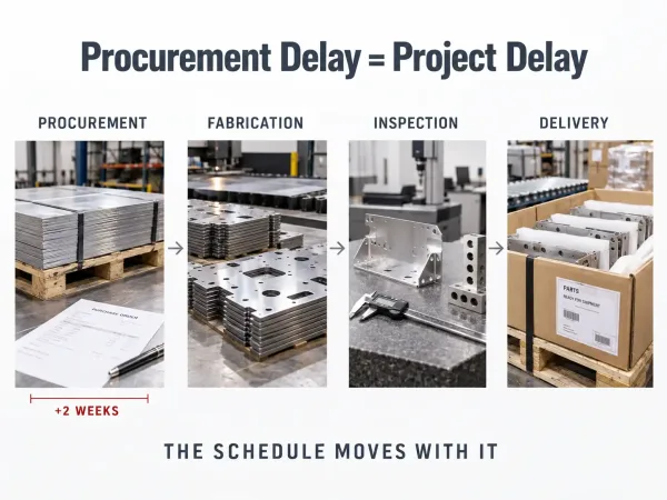 How material procurement delays affect fabrication inspection and delivery schedules