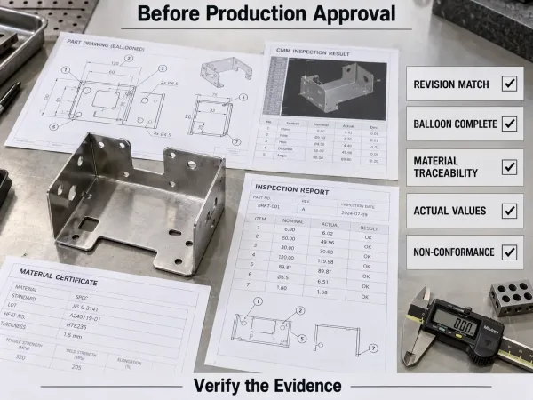 Checklist for reviewing a supplier FAI inspection package