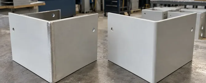 Welded vs folded corners comparison for metal enclosures