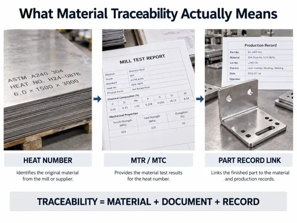 Key elements of material traceability in metal fabrication